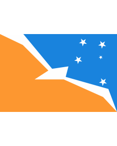 Fahne: Flagge: Tierra del Fuego (Provinz)