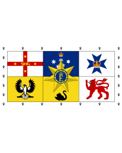 Bandiera: Royal Standard of Australia  1962–2022 | Queen Elizabeth II s personal flag for Australia