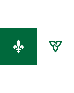 Flag: Franco-Ontarian | W Franco-Ontarian Flag Ontario, Canada