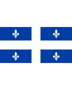 Flag: Quebec with ratio 1 2