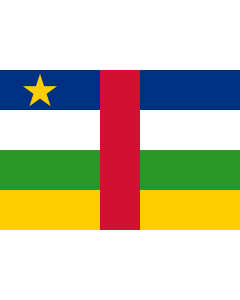 Fahne: Flagge: Zentralafrikanische Republik