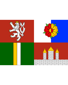 Drapeau: Région de Bohême du Sud