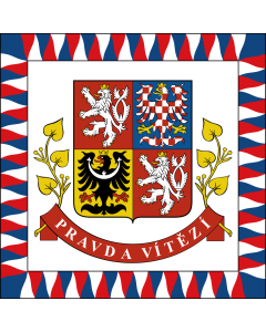 Fahne: Flagge: Presidential Standard of the Czech Republic | President of the Czech Republic | Presidente della Repubblica Ceca | Prezidenta České republiky