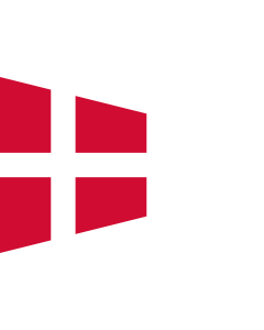 Bandiera: Naval Rank Flag of Denmark - Chief of Squadron | Danish naval rank flag for the Chief of Squadron | Eskadrechefsstander