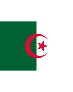 Fahne: Flagge: Algerien