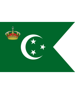 Bandiera: Royal Standard of The Crown Prince of Egypt on Land | Royal Standard of The Crown Prince of Egypt 1922-53 | Prince Héritier du Egypt  1922-53 | علم من ولي عهد مصر