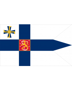 Fahne: Flagge: Presidential Standard of Finland | Swallow-tailed state flag for the president of the Republic of Finland | Presidenta Finské republiky