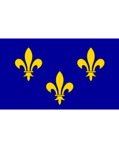 Fahne: Flagge: Île-de-France