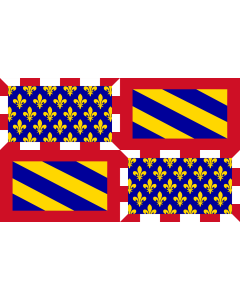 Fahne: Flagge: Ancient Flag of Burgundy | Ancien de la Bourgogne