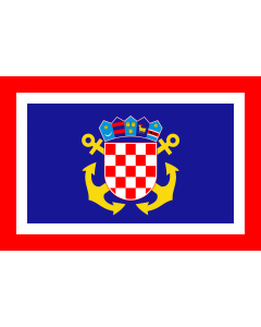 Drapeau: Naval Jack of Croatia