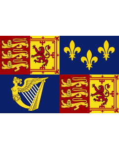 Bandiera: Royal Standard of Great Britain  1707-1714 | Royal Standard of Great Britain between 1707 to 1714