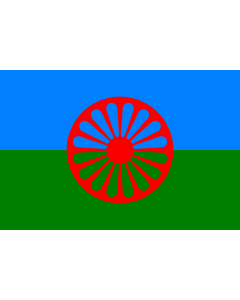 Drapeau: Romani people | Romani people, made using these dimensions