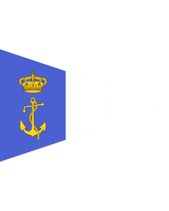 Flag: Burgee of auxiliary fleet of the Regia Marina
