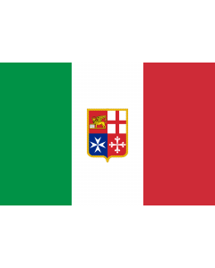Fahne: Flagge: Civil Ensign of Italy | Italy used by Italy current since 9 November 1947 created by format 2 3 shape rectangular colours see included flag other characteristics naval ensign Civil naval flag of Italy  the military naval flag differs from t