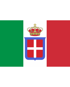 Fahne: Flagge: Italy  1861-1946  crowned | It is easy to put a border around this flag image