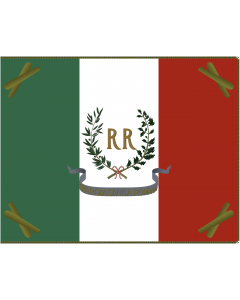 Fahne: Flagge: Militärflagge der Römischen Republik von 1849