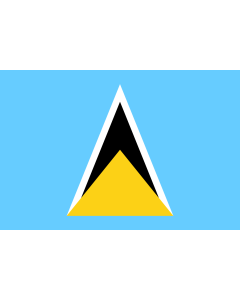 Fahne: Flagge: Saint Lucia (St. Lucia)
