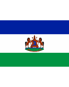 Fahne: Flagge: Royal Standard of Lesotho | Royal Standard of Lesotho from October 4, 2006