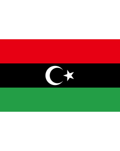 Fahne: Flagge: Libyan protesters flag  observed 2011 | Variant observed to be used by some Libyan rebels against Ghaddafi on TV news reports etc