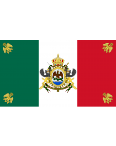 Bandiera: Mexico  1864-1867 | México  1864-1867 | Īpān Mēxihco  1864-1867