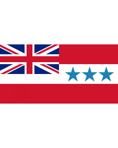 Fahne: Flagge: Rarotonga 1888-1893 | Rarotonga  now Cook Islands  from 1858 to 1893 | Het Koninkrijk Rarotonga tussen 1858 en 1893