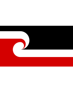 Flag: Tino Rangatiratanga Maori sovereignty movement | The Tino Rangatiratanga Flag of the Maori sovereignty movement
