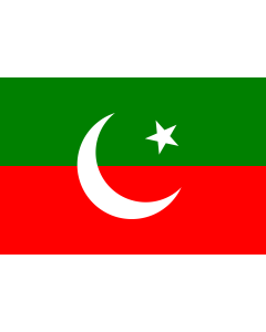 Drapeau: Pakistan Tehreek-e-Insaf | 2 3 ratio flag of the Pakistan Tehreek-e-Insaf