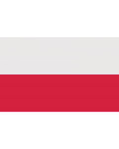 Drapeau: Poland corrected | W en Flag of Poland with official colors translated by Polish Wikipedian pl Wikipedysta DeJotPe per his Polish-language discussion on pl Dyskusja Flaga Polski and his translation of the official colors into sRGB -- white #E9E8E