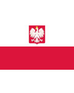 Bandera: Poland  state | State flag of Poland | Polski z godłem