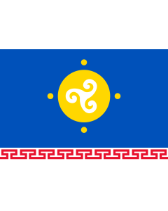 Bandera de  Ust-Orda Buryat Autonomous Okrug | Ust-Orda Buryat Autonomous Okrug, Russia | Усть-Ордын Буряадай округ туг | Флаг Усть-Ордынского Бурятского автономного округа | Прапор Усть-Ординський Бурятський автономного округу
