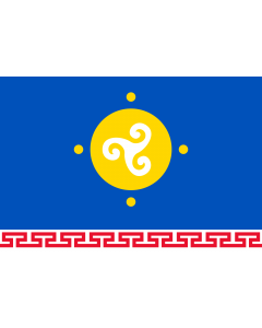 Bandiera: Ust-Orda Buryat Autonomous Okrug | Ust-Orda Buryat Autonomous Okrug, Russia | Усть-Ордын Буряадай округ туг | Флаг Усть-Ордынского Бурятского автономного округа | Прапор Усть-Ординський Бурятський автономного округу