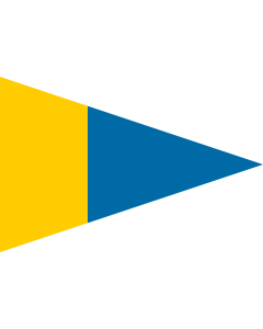 Drapeau: Naval Rank Flag of Sweden - Örlogsgaljadet | Command pennant | Örlogsgaljadet