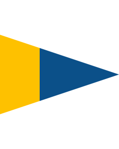 Fahne: Flagge: Naval Rank Flag of Sweden - Örlogsgaljadet | Command pennant | Örlogsgaljadet