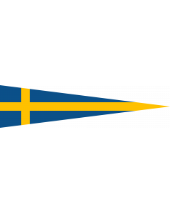 Fahne: Flagge: Naval Rank Flag of Sweden - Divisionschef | Swedish naval rank flag for a Division Commander | Tecken för förbandschef Divisionschef