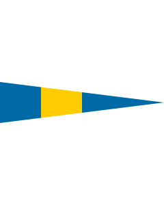 Drapeau: Naval Rank Flag of Sweden - Flottiljchef | Swedish naval rank flag for a Flotilla Commander | Tecken för förbandschef Flottiljchef