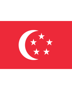 Drapeau: President of Singapore | The standard used by the President of Singapore | Presiden Singapura | ​新加坡总统旗