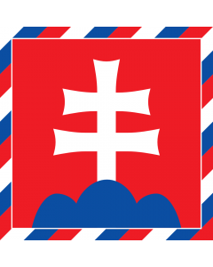 Drapeau: President of Slovakia | Штандар прэзыдэнта Славацкай рэспублікі | Prezidenta Slovenské republiky | Štandarda prezidenta Slovenskej republiky Štandarda prezidenta Slovenskej republiky má podobu červeného štvorca