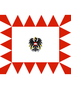 Bandiera: Stander General Austria | For signalling General on Board | Tander für ein General von Österreich