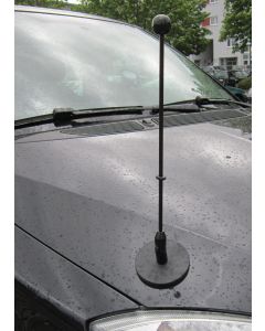  Magnetic Car Flag Pole Diplomat-1-Black 