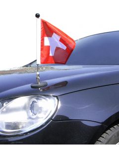  Magnetic Car Flagpole Diplomat-1.30 Switzerland (square, 25×25 cm)