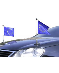  Paire de  Pavillon pour voiture Diplomat-1.30 Europe (EU) à adhésion magnétique 