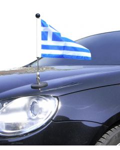  Porte-drapeau de voiture Diplomat-1.30 Grêce à adhésion magnétique 