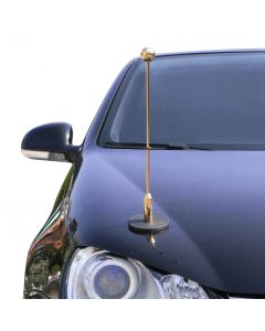  Magnetic Car Flag Pole Diplomat-1-Gold 