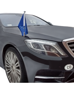  Porte-drapeau de voiture Diplomat-Z-Chrome-PRO-MB-S-W222  pour Mercedes-Benz S (W222) (2013-2020)